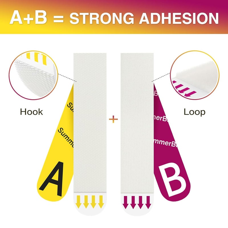 Summerbrite Picture Hanging Strips Heavy Duty XL 15 Pairs/30Strips, Damage Free Hanging Picture Hangers, Removable Adhesive Hook and Loop Wall Strips, Frame Stickers No Nails for Home Decor Wall Posters - Image 3